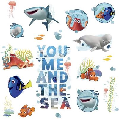 RoomMates stickers muraux Finding Dory & Friends vinyle 19 pièces Multicolors - Publicité RoomMates stickers muraux Finding Dory & Friends vinyle 19 pièces Multicolors - Publicité