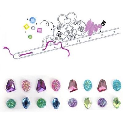 Rayher Coffret diadèmes de princesse à customiser - pierres précieuses multicolores Multicolore - Publicité Rayher Coffret diadèmes de princesse à customiser - pierres précieuses multicolores Multicolore - Publicité