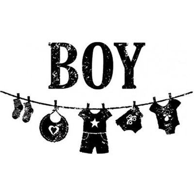 Artemio Tampon bois naissance garçon - Boy Multicolore - Publicité Artemio Tampon bois naissance garçon - Boy Multicolore - Publicité