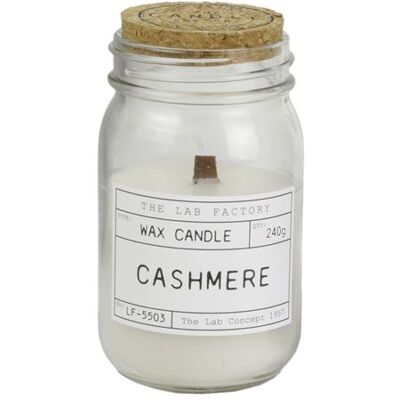 Non communiqué Bougie parfumée Mèche bois Senteur Cachemire 14cm Blanc - Publicité Non communiqué Bougie parfumée Mèche bois Senteur Cachemire 14cm Blanc - Publicité
