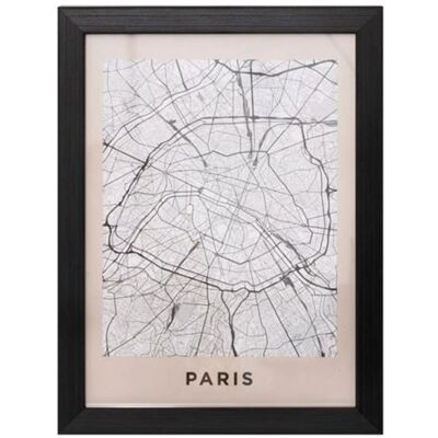 Non communiqué Atmosphera Créateur d'intérieur - Cadre Déco "Paris" 18x24cm Noir Noir - Publicité Non communiqué Atmosphera Créateur d'intérieur - Cadre Déco "Paris" 18x24cm Noir Noir - Publicité