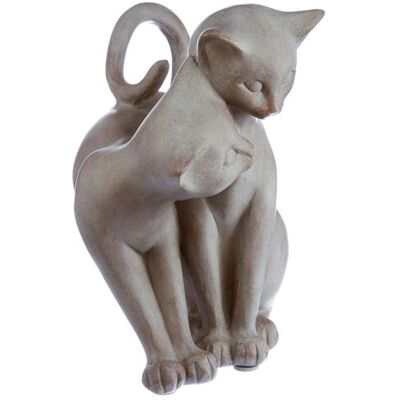 Atmosphera - Statuette Chat - Résine - Chat enlacé Gris - Publicité Atmosphera - Statuette Chat - Résine - Chat enlacé Gris - Publicité