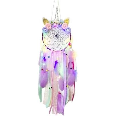 Eurowebbiz Attrape-Rêve Licorne Couronne de Fleurs Violette - Attrape-Rêves - Publicité Eurowebbiz Attrape-Rêve Licorne Couronne de Fleurs Violette - Attrape-Rêves - Publicité