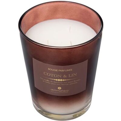 Non communiqué Atmosphera Créateur d'intérieur - Bougie Parfumée "Alma" 855g Coton & Lin - Publicité Non communiqué Atmosphera Créateur d'intérieur - Bougie Parfumée "Alma" 855g Coton & Lin - Publicité
