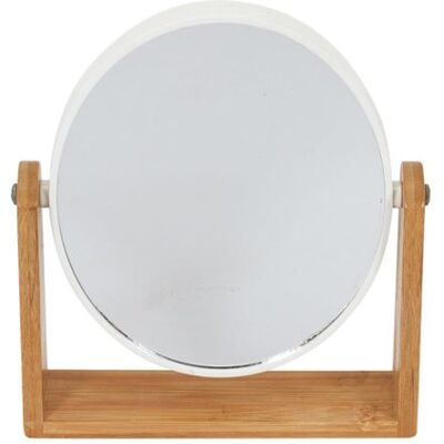 Non communiqué Miroir en Bambou Double Face 21cm Naturel - Publicité Non communiqué Miroir en Bambou Double Face 21cm Naturel - Publicité