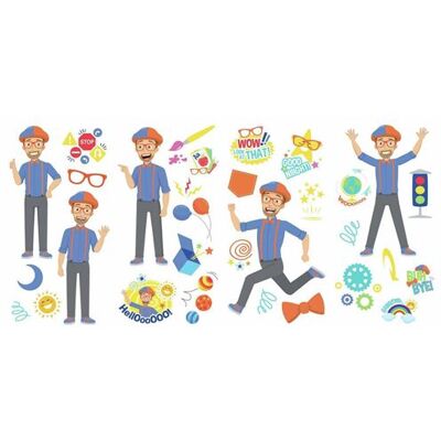 RoomMates sticker mural Blippi junior 44 x 93 cm vinyle 35 pièces Multicolors - Publicité RoomMates sticker mural Blippi junior 44 x 93 cm vinyle 35 pièces Multicolors - Publicité