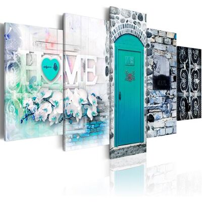 Artgeist Tableau Retro Home-Taille L 100 x H 50 cm Imprimé - Publicité Artgeist Tableau Retro Home-Taille L 100 x H 50 cm Imprimé - Publicité