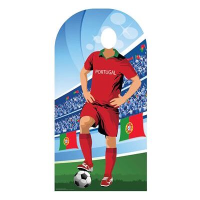 Générique STAR CUTOUTS Figurine en carton passe tête Portugal (Coupe du monde de football) 190 cm Rouge - Publicité Générique STAR CUTOUTS Figurine en carton passe tête Portugal (Coupe du monde de football) 190 cm Rouge - Publicité