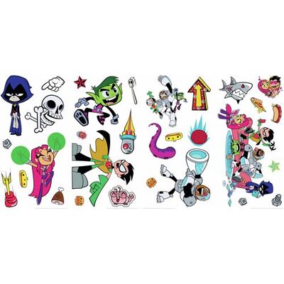 RoomMates stickers muraux Teen Titans Go ! vinyle 30 pièces Multicolors - Publicité RoomMates stickers muraux Teen Titans Go ! vinyle 30 pièces Multicolors - Publicité
