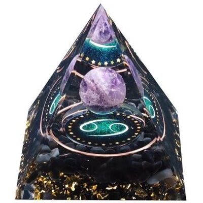 Non communiqué Pyramide Orgonite Constellation du zodiaque Cancer améthyste Multi - Publicité Non communiqué Pyramide Orgonite Constellation du zodiaque Cancer améthyste Multi - Publicité
