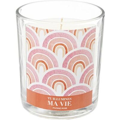 Non communiqué Atmosphera Créateur d'intérieur - Bougie Parfumée "Jomy" 200g Pivoine Rose Blanc - Publicité Non communiqué Atmosphera Créateur d'intérieur - Bougie Parfumée "Jomy" 200g Pivoine Rose Blanc - Publicité
