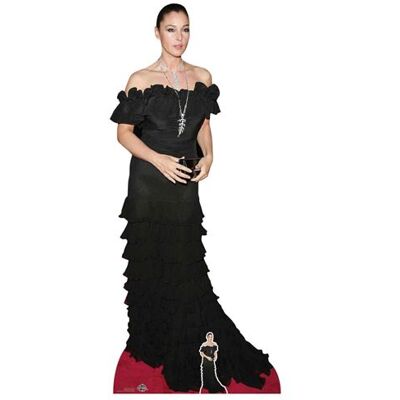 Générique STAR CUTOUTS Figurine en carton Monica Belluci en robe de soirée noire - hauteur 184 cm Noir - Publicité Générique STAR CUTOUTS Figurine en carton Monica Belluci en robe de soirée noire - hauteur 184 cm Noir - Publicité