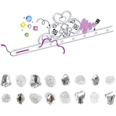 Rayher Coffret diadèmes de princesse à customiser - pierres précieuses blanches Blanc - Publicité Rayher Coffret diadèmes de princesse à customiser - pierres précieuses blanches Blanc - Publicité