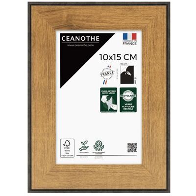 Non communiqué Cadre photo Loft noir 10x15 cm CEANOTHE en résine recyclée Verre acrylique Incassable - Fabriqué en France Marron - Publicité Non communiqué Cadre photo Loft noir 10x15 cm CEANOTHE en résine recyclée Verre acrylique Incassable - Fabriqué en France Marron - Publicité