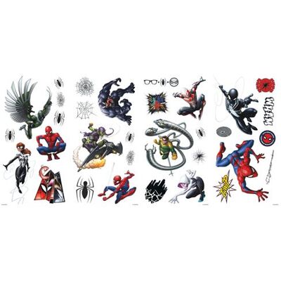 RoomMates Personnages Favoris de Spider-Man Autocollant Murale - Publicité RoomMates Personnages Favoris de Spider-Man Autocollant Murale - Publicité