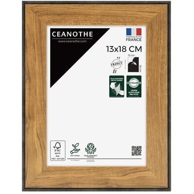 Non communiqué Cadre photo Loft noir 13x18 cm CEANOTHE en résine recyclée Verre acrylique Incassable - Fabriqué en France Marron - Publicité Non communiqué Cadre photo Loft noir 13x18 cm CEANOTHE en résine recyclée Verre acrylique Incassable - Fabriqué en France Marron - Publicité