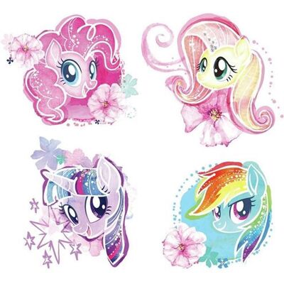 RoomMates stickers muraux My Little Pony vinyle 4 pièces Multicolors - Publicité RoomMates stickers muraux My Little Pony vinyle 4 pièces Multicolors - Publicité