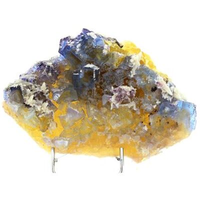 Non communiqué FLUORITE + CALCITE - Pierre Naturelle en Provenance des USA, Rosiclare Level, Minerva Mine #1, Ozark-Mahoning, Cave-in-Rock Dist. (Multicolore, Cristal, Minéral, Roche, Fluorescent) 2610.2 ct - Certificat d'Authenticité Inclus 150 x 101 x 3 - Publicité Non communiqué FLUORITE + CALCITE - Pierre Naturelle en Provenance des USA, Rosiclare Level, Minerva Mine #1, Ozark-Mahoning, Cave-in-Rock Dist. (Multicolore, Cristal, Minéral, Roche, Fluorescent) 2610.2 ct - Certificat d'Authenticité Inclus 150 x 101 x 3 - Publicité