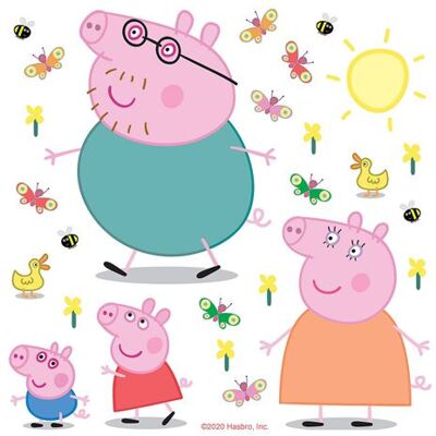 Non communiqué AG ART Sticker Peppa pig et sa famille - 1 planche 30 x 30 cm Multicolors - Publicité Non communiqué AG ART Sticker Peppa pig et sa famille - 1 planche 30 x 30 cm Multicolors - Publicité