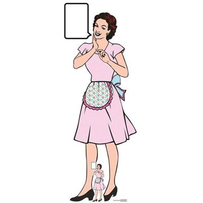 Non communiqué STAR CUTOUTS Figurine en carton - Femme au foyer - Années 50 style Classique - Haut 184 cm Multicolors - Publicité Non communiqué STAR CUTOUTS Figurine en carton - Femme au foyer - Années 50 style Classique - Haut 184 cm Multicolors - Publicité