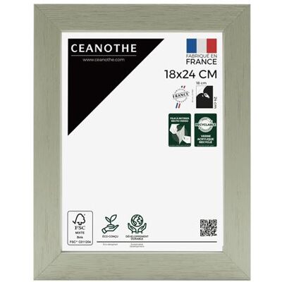 Générique Cadre photo Karma tilleul 18x24 cm CEANOTHE en bois reconstitué fsc Verre acrylique Incassable - Fabriqué en France Vert clair - Publicité Générique Cadre photo Karma tilleul 18x24 cm CEANOTHE en bois reconstitué fsc Verre acrylique Incassable - Fabriqué en France Vert clair - Publicité