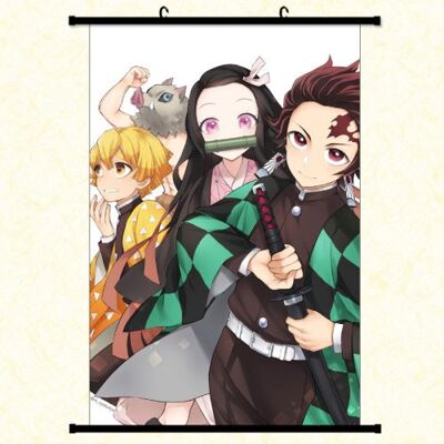OEM Poster en toile étanche avec cadre en PVC - Demon Slayer (#775),60x90 CM - Publicité OEM Poster en toile étanche avec cadre en PVC - Demon Slayer (#775),60x90 CM - Publicité