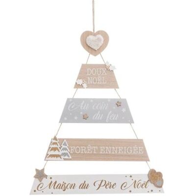 Non communiqué Atmosphera Créateur d'intérieur - Pancarte de Noël Sapin "Laponie" 70cm Beige Beige - Publicité Non communiqué Atmosphera Créateur d'intérieur - Pancarte de Noël Sapin "Laponie" 70cm Beige Beige - Publicité