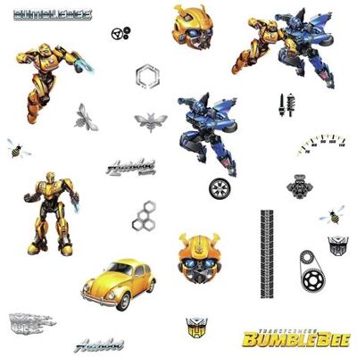 RoomMates stickers muraux Transformers Bumblebee vinyle 27 pièces Multicolors - Publicité RoomMates stickers muraux Transformers Bumblebee vinyle 27 pièces Multicolors - Publicité
