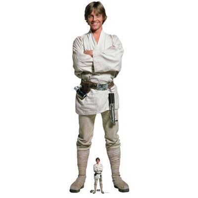 Non communiqué STAR CUTOUTS Figurine en carton – Luke Skywalker bras croisés et sourire- Star Wars - Haut 174 cm Noir - Publicité Non communiqué STAR CUTOUTS Figurine en carton – Luke Skywalker bras croisés et sourire- Star Wars - Haut 174 cm Noir - Publicité