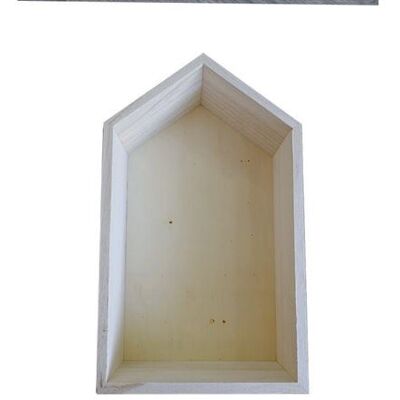 Artemio Etagère en bois maison 30,5 x 18 x 10 cm Beige - Publicité Artemio Etagère en bois maison 30,5 x 18 x 10 cm Beige - Publicité