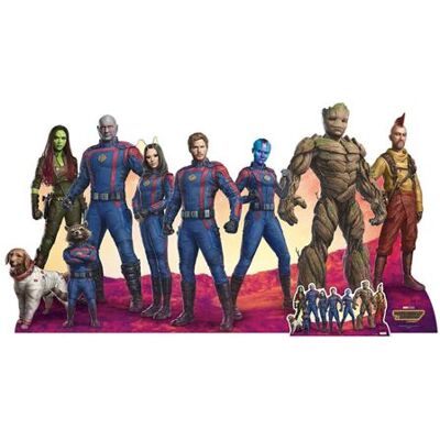 Non communiqué STAR CUTOUTS Figurine en carton 9 héros film les gardiens de la galaxie 3 - Haut 92 cm Bleu - Publicité Non communiqué STAR CUTOUTS Figurine en carton 9 héros film les gardiens de la galaxie 3 - Haut 92 cm Bleu - Publicité