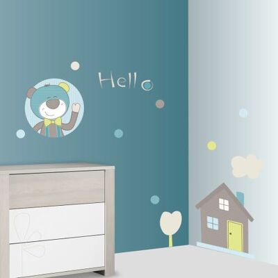 Stickers Sauthon Baby Déco ours paddy xxl - Publicité Stickers Sauthon Baby Déco ours paddy xxl - Publicité