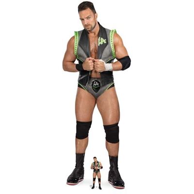 Découpe en carton grandeur nature WWE La Knight - Mini support offert - Publicité Découpe en carton grandeur nature WWE La Knight - Mini support offert - Publicité