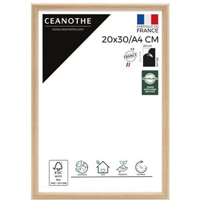 Non communiqué Cadre Photo 20x30 cm/A4 Bois Clair Naturel pour exposition - Convient au Photo Document et A4 – Verre acrylique Incassable Collection Essentiel - Fabriqué en France Bois Clair Naturel - Publicité Non communiqué Cadre Photo 20x30 cm/A4 Bois Clair Naturel pour exposition - Convient au Photo Document et A4 – Verre acrylique Incassable Collection Essentiel - Fabriqué en France Bois Clair Naturel - Publicité