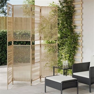 Non communiqué vidaXL Kamerscherm 4 panelen poly rattan beige365395 Beige - Publicité Non communiqué vidaXL Kamerscherm 4 panelen poly rattan beige365395 Beige - Publicité