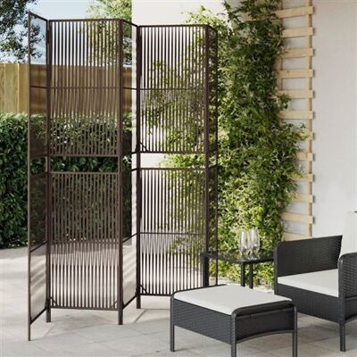 Non communiqué vidaXL Kamerscherm 5 panelen poly rattan bruin365397 Marron - Publicité Non communiqué vidaXL Kamerscherm 5 panelen poly rattan bruin365397 Marron - Publicité