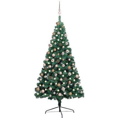 Non communiqué vidaXL Demi-arbre de Noël Artificiel Pré-éclairé et Boules, Sapin de Noël avec LED, Décoration de Vacances, Ornement de Fête Intérieur Extérieur, Vert 180 cm 3077565 Vert - Publicité Non communiqué vidaXL Demi-arbre de Noël Artificiel Pré-éclairé et Boules, Sapin de Noël avec LED, Décoration de Vacances, Ornement de Fête Intérieur Extérieur, Vert 180 cm 3077565 Vert - Publicité