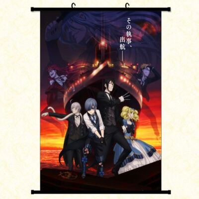 OEM Poster en toile étanche avec cadre en PVC - Black Butler (#1318),30X45 CM - Publicité OEM Poster en toile étanche avec cadre en PVC - Black Butler (#1318),30X45 CM - Publicité