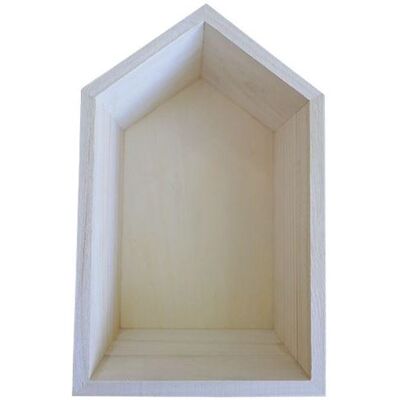 Artemio Etagère en bois maison 22,5 x 14 x 10 cm Beige - Publicité Artemio Etagère en bois maison 22,5 x 14 x 10 cm Beige - Publicité