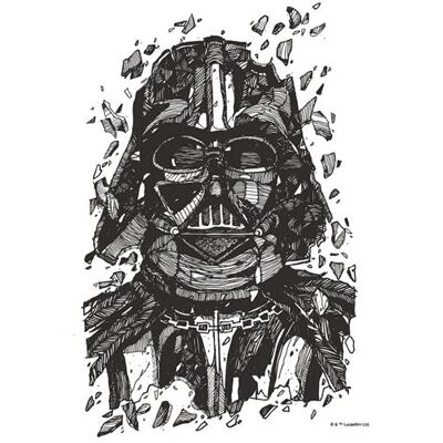 KOMAR Poster mural Star Wars Darth Vader - 30x40 cm - Publicité KOMAR Poster mural Star Wars Darth Vader - 30x40 cm - Publicité