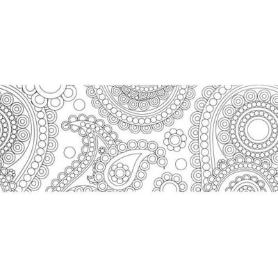 Artemio Washi tape XL à colorier - Flower power Blanc - Publicité Artemio Washi tape XL à colorier - Flower power Blanc - Publicité