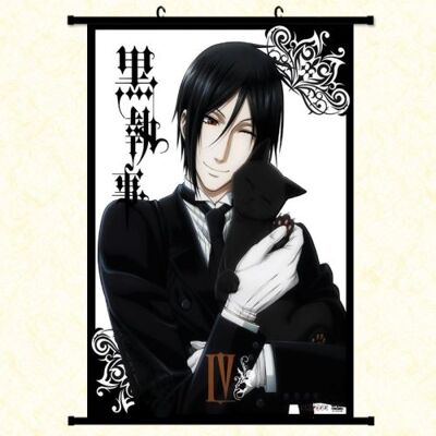 OEM Poster en toile étanche avec cadre en PVC - Black Butler (#1323),40x60 CM - Publicité OEM Poster en toile étanche avec cadre en PVC - Black Butler (#1323),40x60 CM - Publicité
