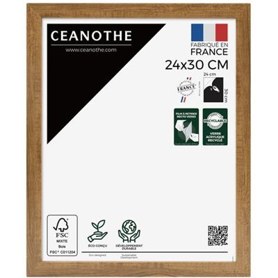 Non communiqué Cadre photo Precious noyer 24x30 cm CEANOTHE en résine recyclée Verre acrylique Incassable - Fabriqué en France Marron - Publicité Non communiqué Cadre photo Precious noyer 24x30 cm CEANOTHE en résine recyclée Verre acrylique Incassable - Fabriqué en France Marron - Publicité