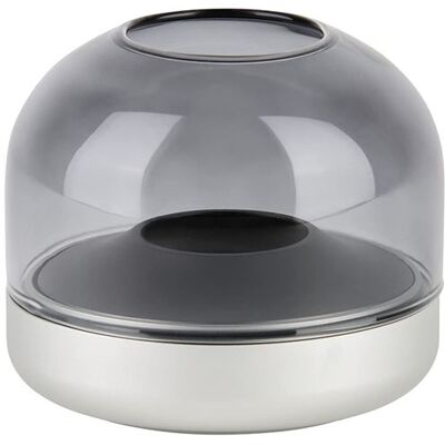 Non communiqué Bougeoir de luxe en verre et aluminium frosted silver Kooduu glow 08 frosted silver silver - Publicité Non communiqué Bougeoir de luxe en verre et aluminium frosted silver Kooduu glow 08 frosted silver silver - Publicité