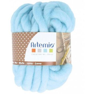 Artemio Pelote de laine épaisse 10 m - 70 g - bleu ciel Bleu - Publicité Artemio Pelote de laine épaisse 10 m - 70 g - bleu ciel Bleu - Publicité