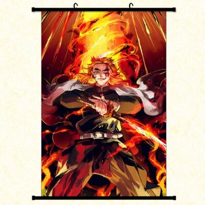 OEM Poster en toile étanche avec cadre en PVC - Demon Slayer (#807),40x60 CM - Publicité OEM Poster en toile étanche avec cadre en PVC - Demon Slayer (#807),40x60 CM - Publicité