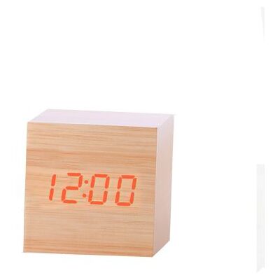 Générique Nouveau Led Numérique en Bois Moderne en Bois Bureau Réveil Thermomètre Calendrier Minuterie Orange PL207 Orange - Publicité Générique Nouveau Led Numérique en Bois Moderne en Bois Bureau Réveil Thermomètre Calendrier Minuterie Orange PL207 Orange - Publicité