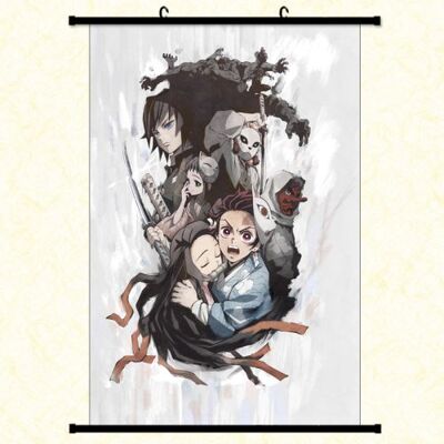 OEM Poster en toile étanche avec cadre en PVC - Demon Slayer (#809),30X45 CM - Publicité OEM Poster en toile étanche avec cadre en PVC - Demon Slayer (#809),30X45 CM - Publicité