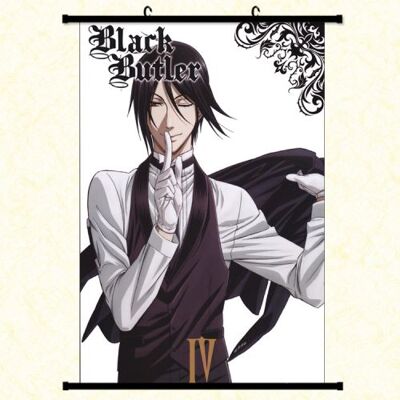 OEM Poster en toile étanche avec cadre en PVC - Black Butler (#1336),40x60 CM - Publicité OEM Poster en toile étanche avec cadre en PVC - Black Butler (#1336),40x60 CM - Publicité