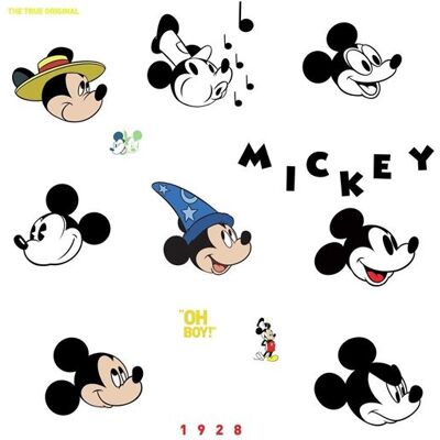 RoomMates - RM Disney Mickey Mouse Classic - Sticker mural - Publicité RoomMates - RM Disney Mickey Mouse Classic - Sticker mural - Publicité